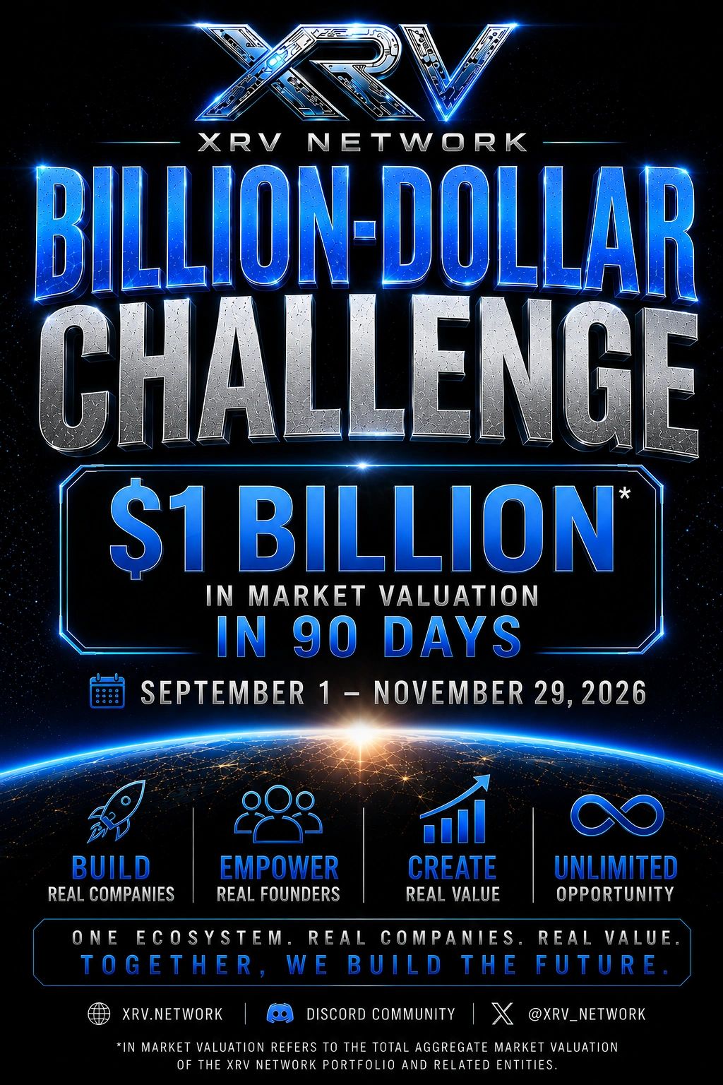 XRV Network Billion-Dollar Challenge